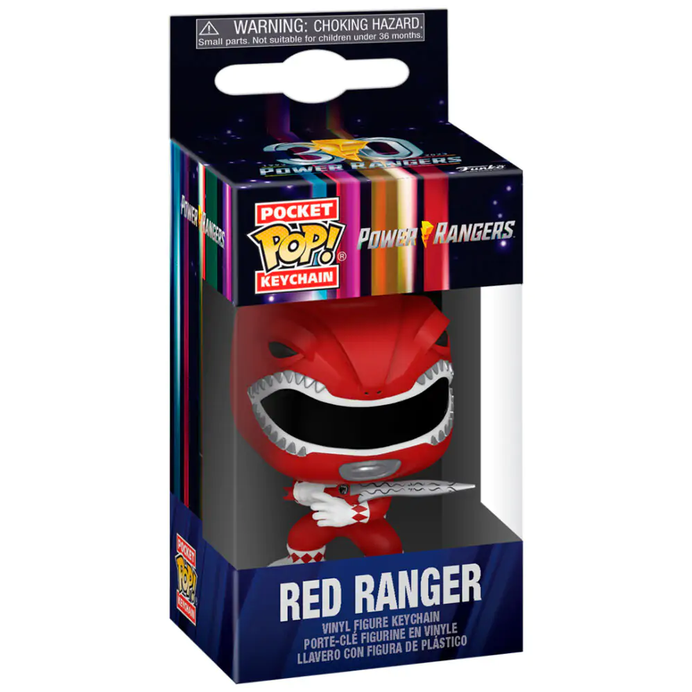 Žepna POP obesek za ključe Power Rangers 30th Anniversary Red Ranger fotografija izdelka