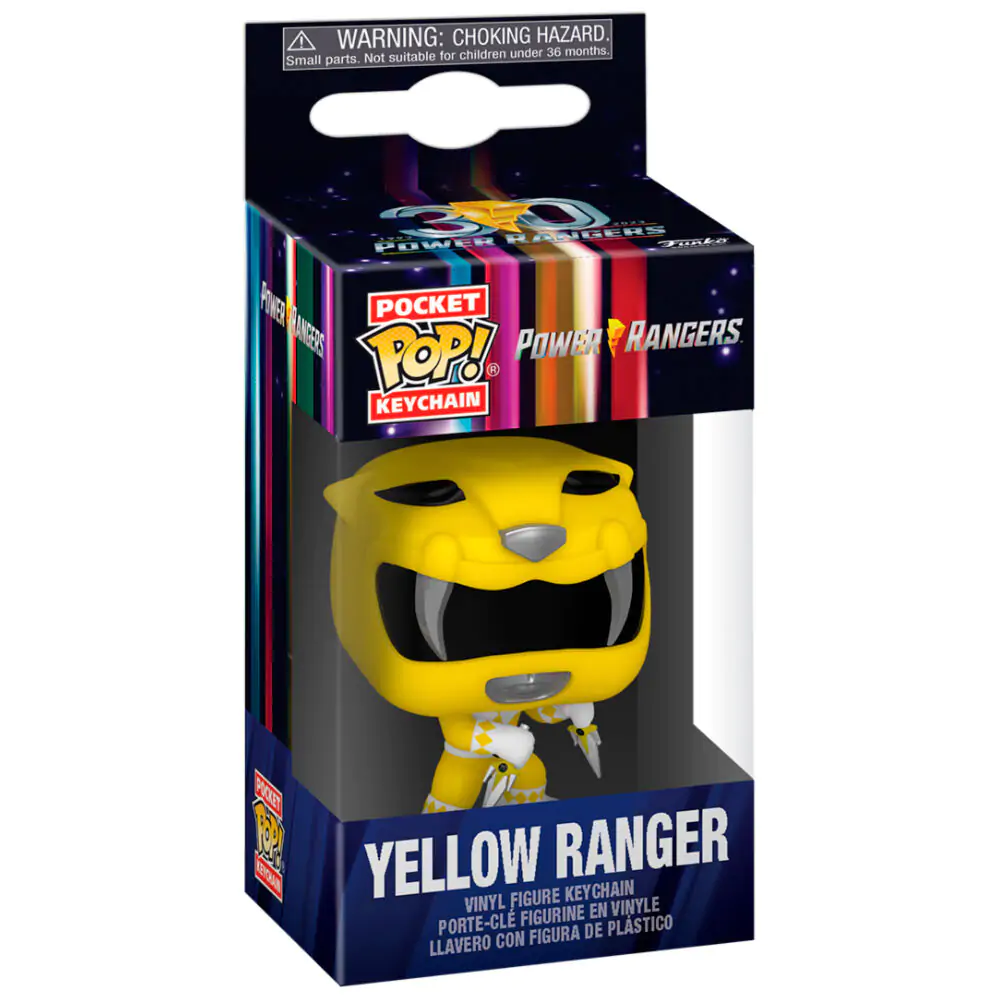 Žepna POP obesek za ključe Power Rangers 30th Anniversary Yellow Ranger fotografija izdelka