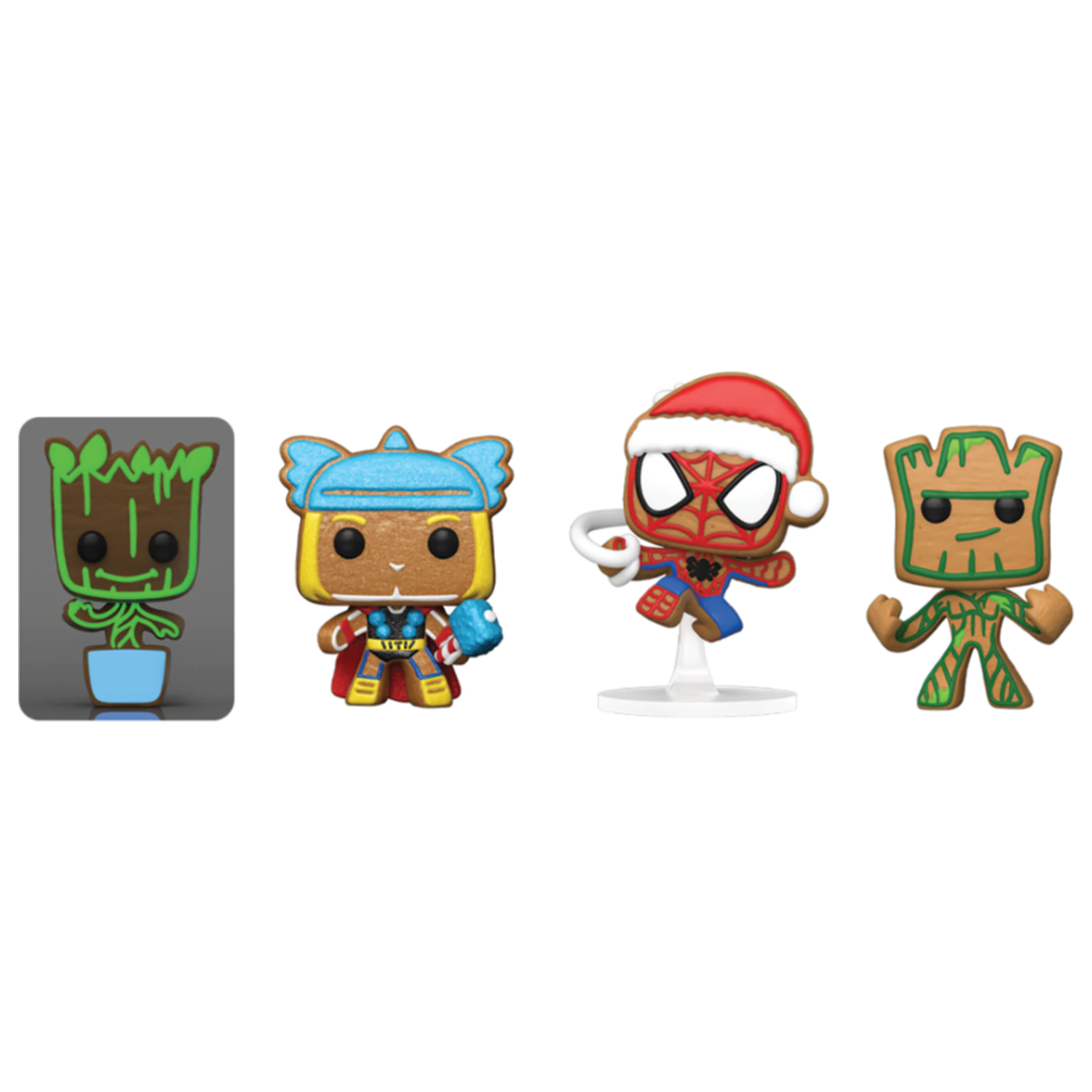 Funko Pocket POP paket 4 figur Marvel Tree Holiday Exclusive fotografija izdelka