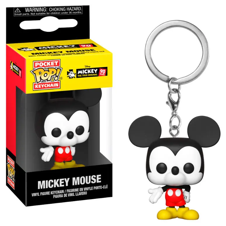 Mickey Maus 90th Anniversary Pocket POP! Vinyl Keychain Mickey Mouse 4 cm obesek za ključe iz vinila fotografija izdelka