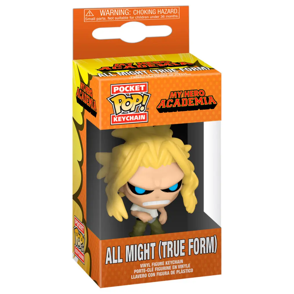 My Hero Academia Pocket POP! Vinilna Keychain All Might Weakened State 4 cm fotografija izdelka