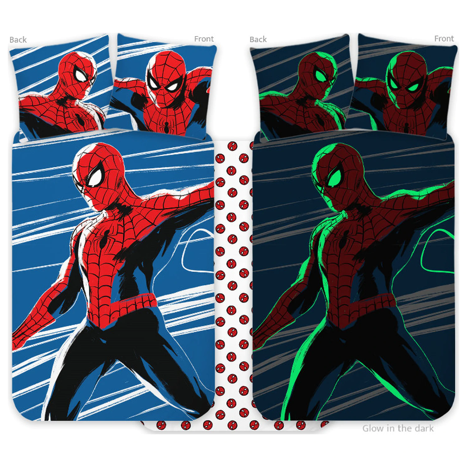 Spider-Man Agility Glow-in-the-Dark Otroška prevleka za odejo za malčke fotografija izdelka