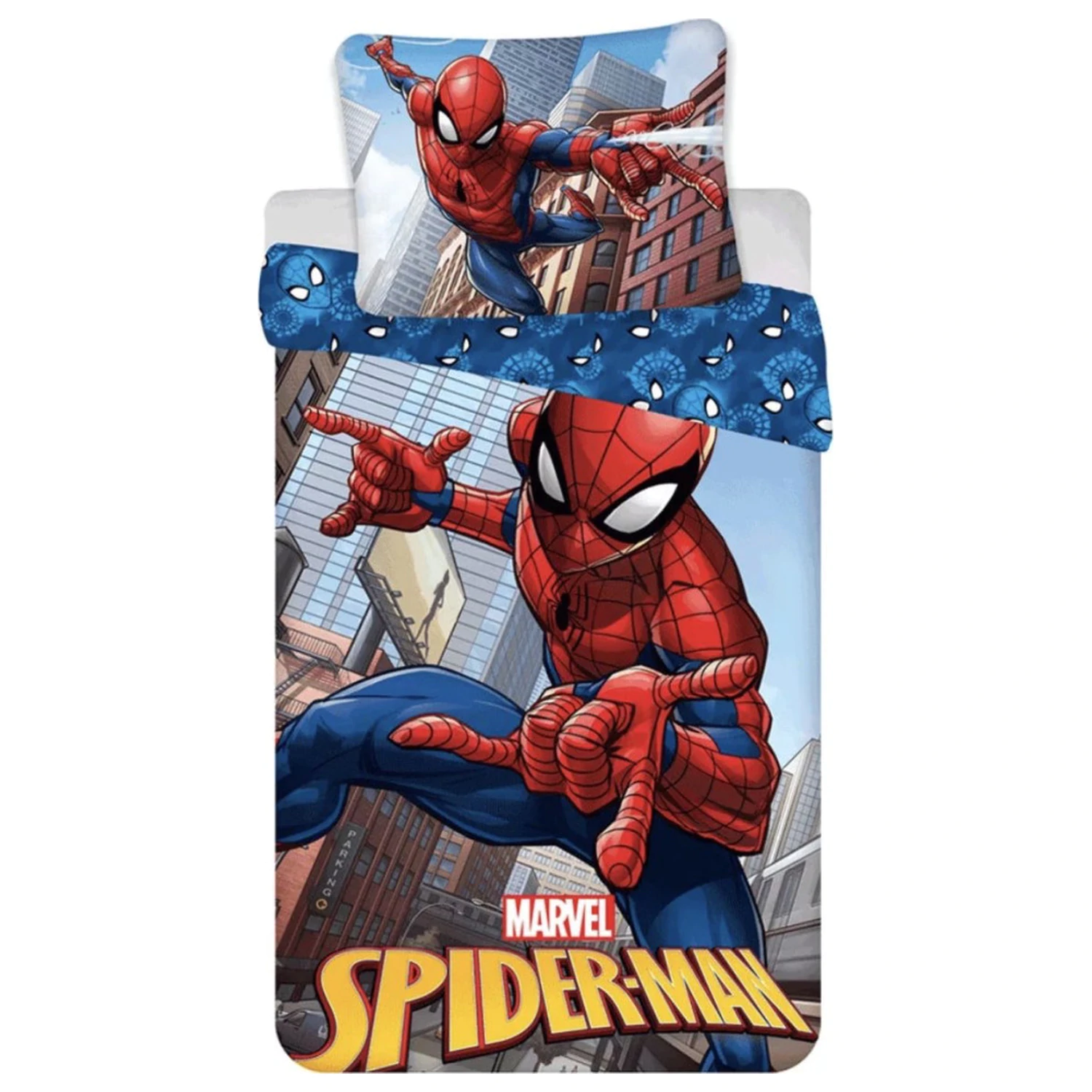 Spider-Man Blue otroška, predšolska prevleka za odejo fotografija izdelka