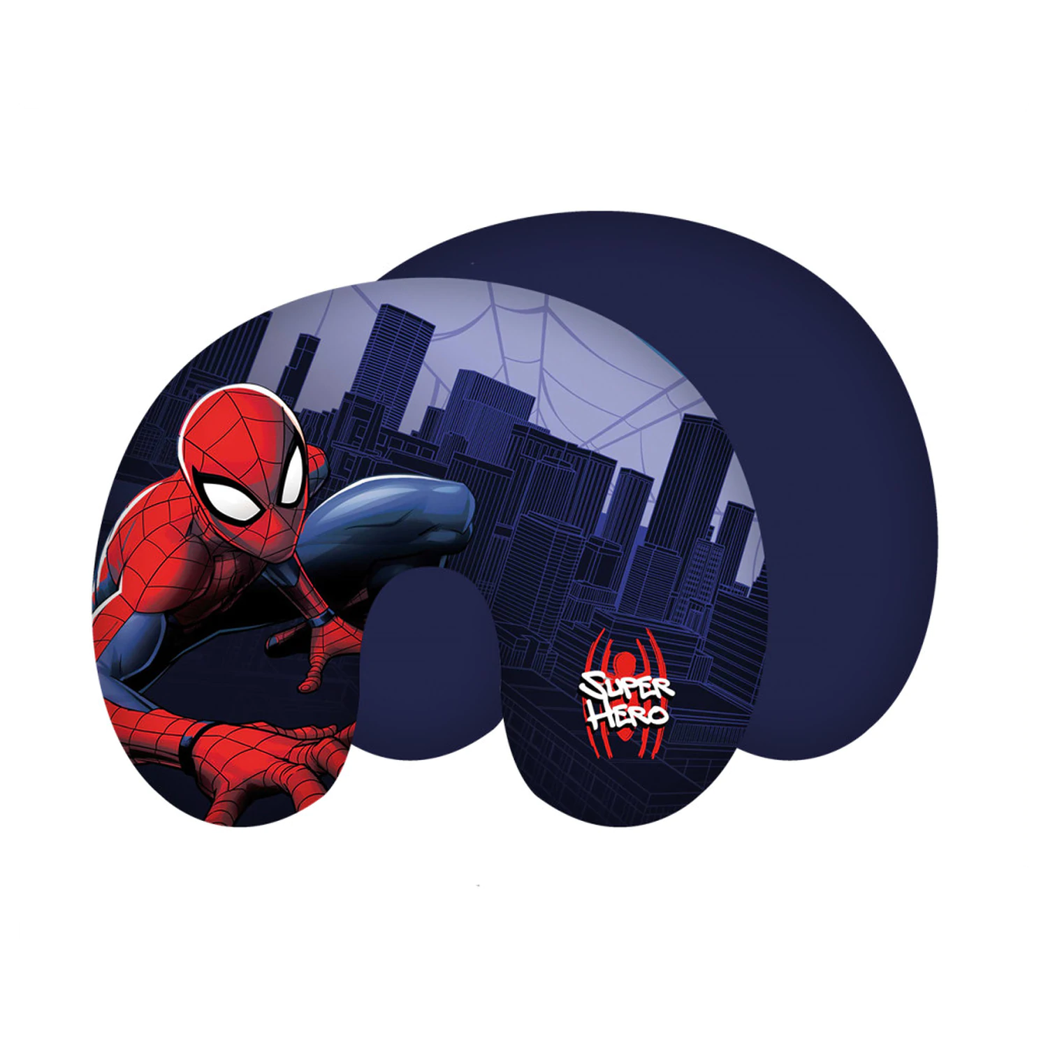 Spider-Man City Blue potovalna blazina, blazina za vrat fotografija izdelka