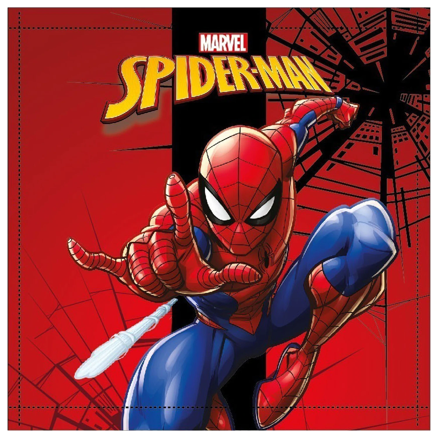 Spider-Man City Swing brisača za roke, krpica za obraz, brisača 30x30 cm fotografija izdelka