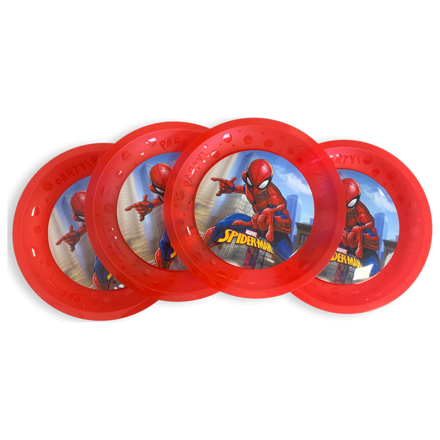 Spider-Man Crime Fighter micro premium plastični pladenj, ravna plošča, 4-delni set 21 cm fotografija izdelka