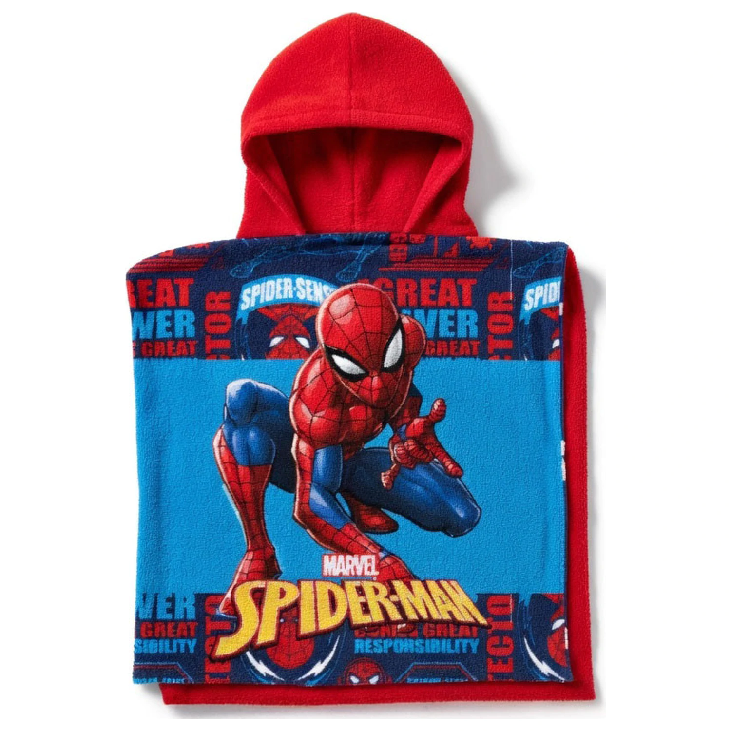 Spider-Man Spider-Sense pončo brisača za plažo 50x100 cm fotografija izdelka