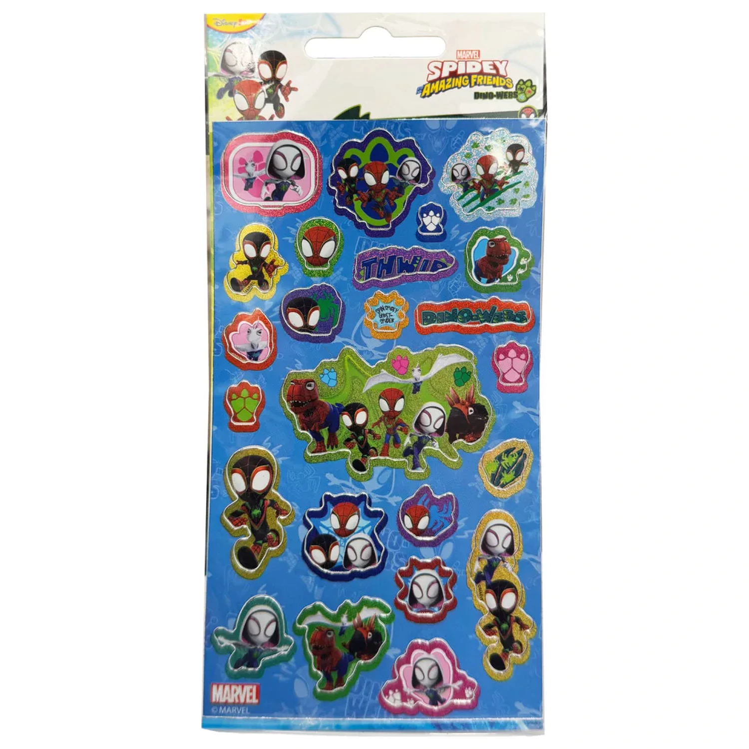 Spider-Man Spidey Dino Worlds Komplet holografskih nalepk fotografija izdelka