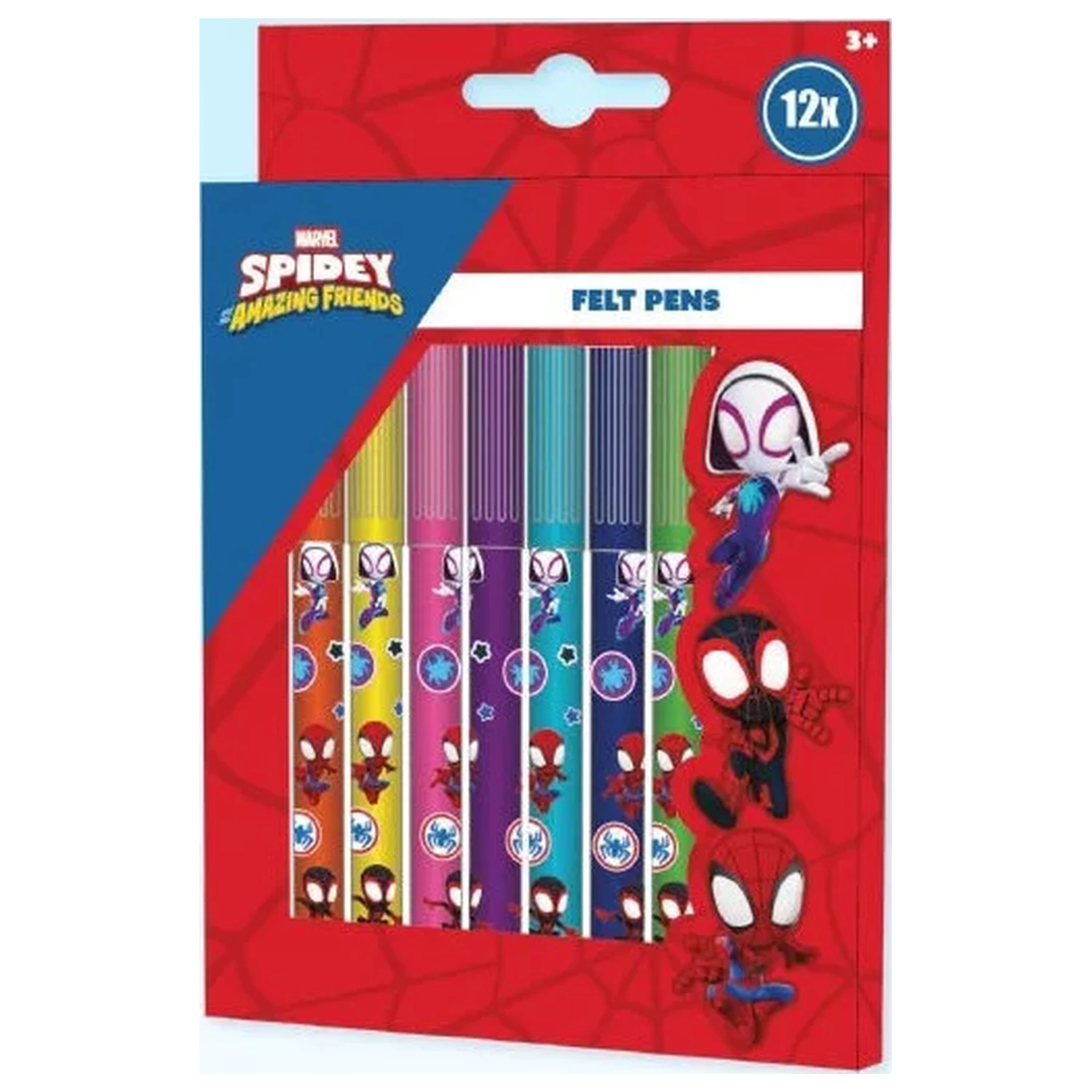 Spider-Man Spidey Friends set flomastrov 12 kos fotografija izdelka