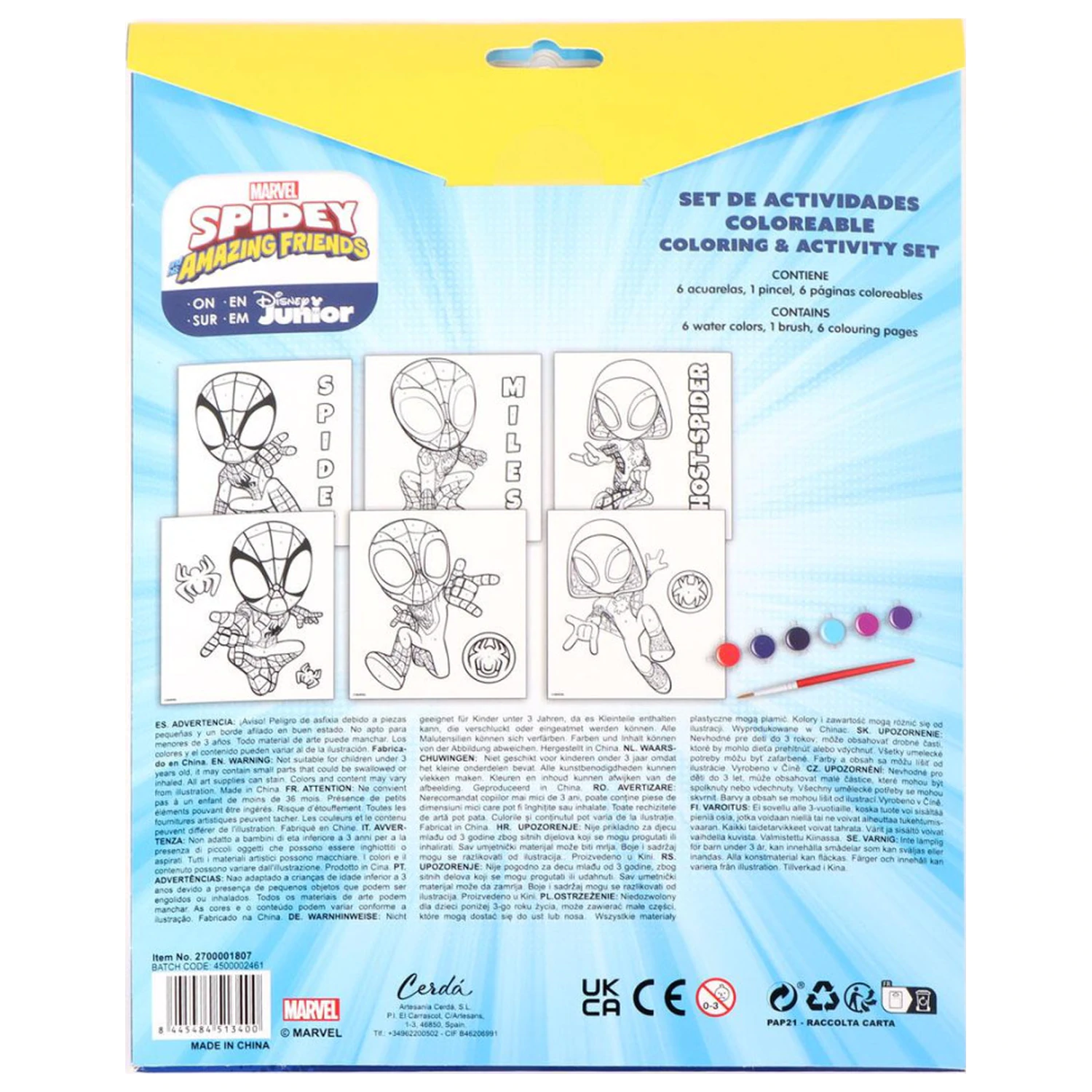 Spider-Man Spidey Friends številni set za barvanje fotografija izdelka