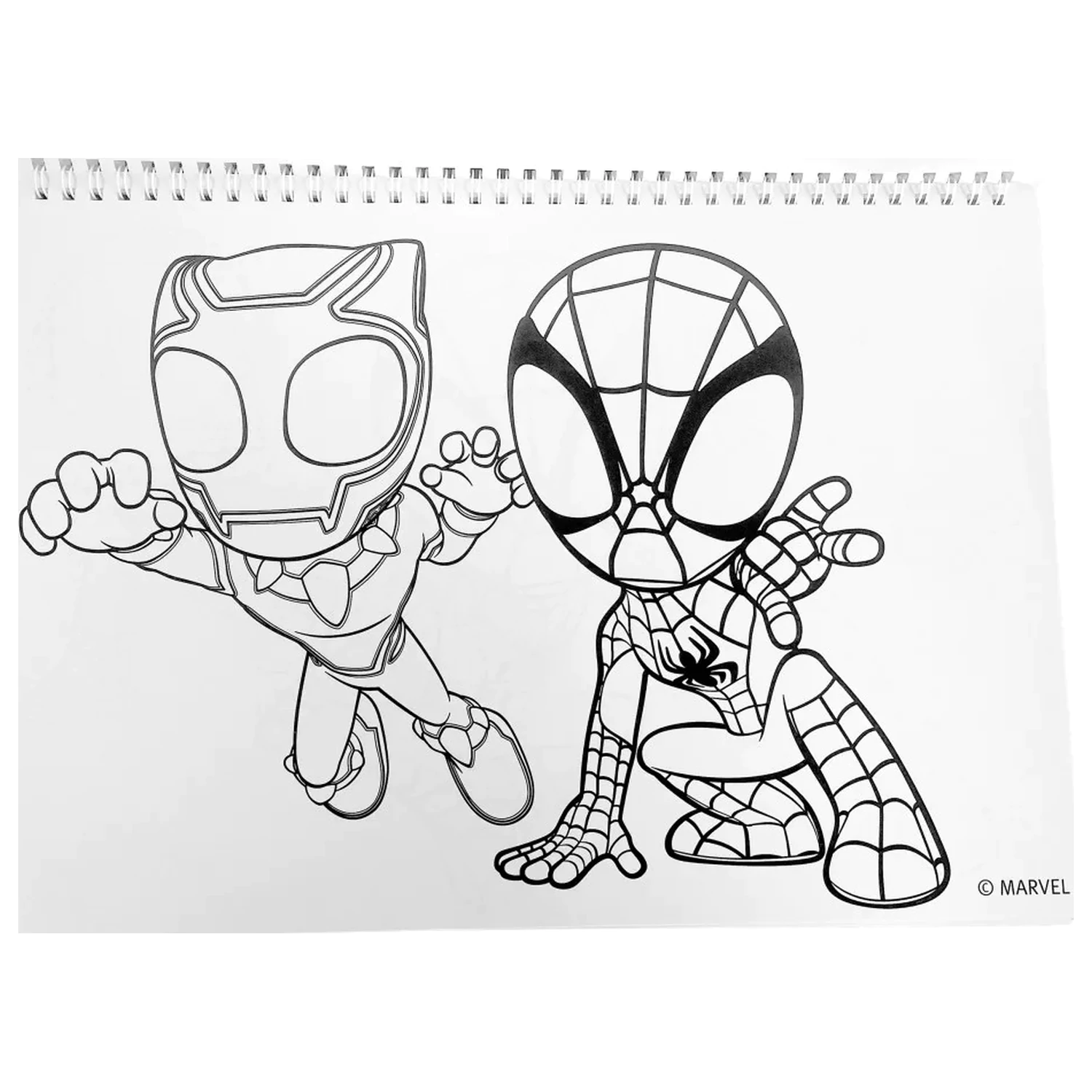 Spider-Man Spidey Web A/4 Spiralni skicirni blok 40 listov z nalepkami fotografija izdelka