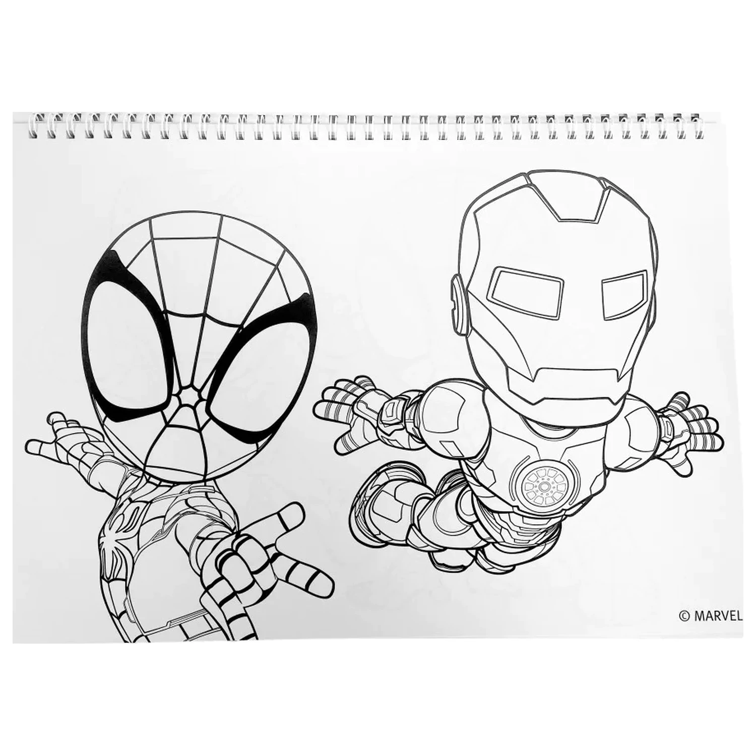 Spider-Man Spidey Web A/4 Spiralni skicirni blok 40 listov z nalepkami fotografija izdelka