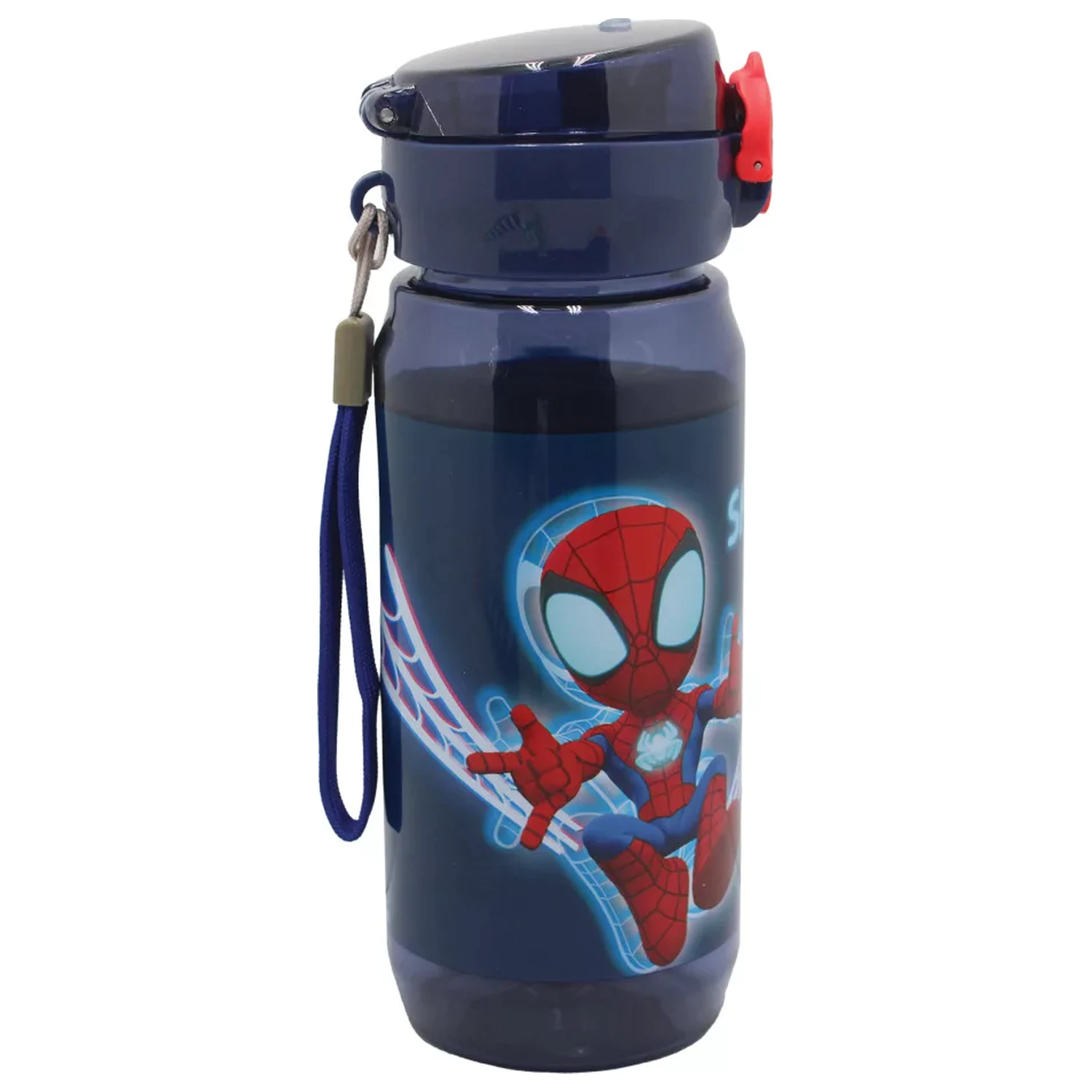 Spider-Man Spidey Web Plastična steklenica za vodo z obešalnikom 600 ml fotografija izdelka
