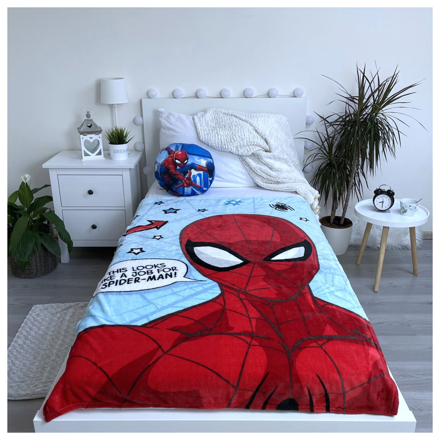 Spider-Man Star odeja iz mikroflisa fotografija izdelka