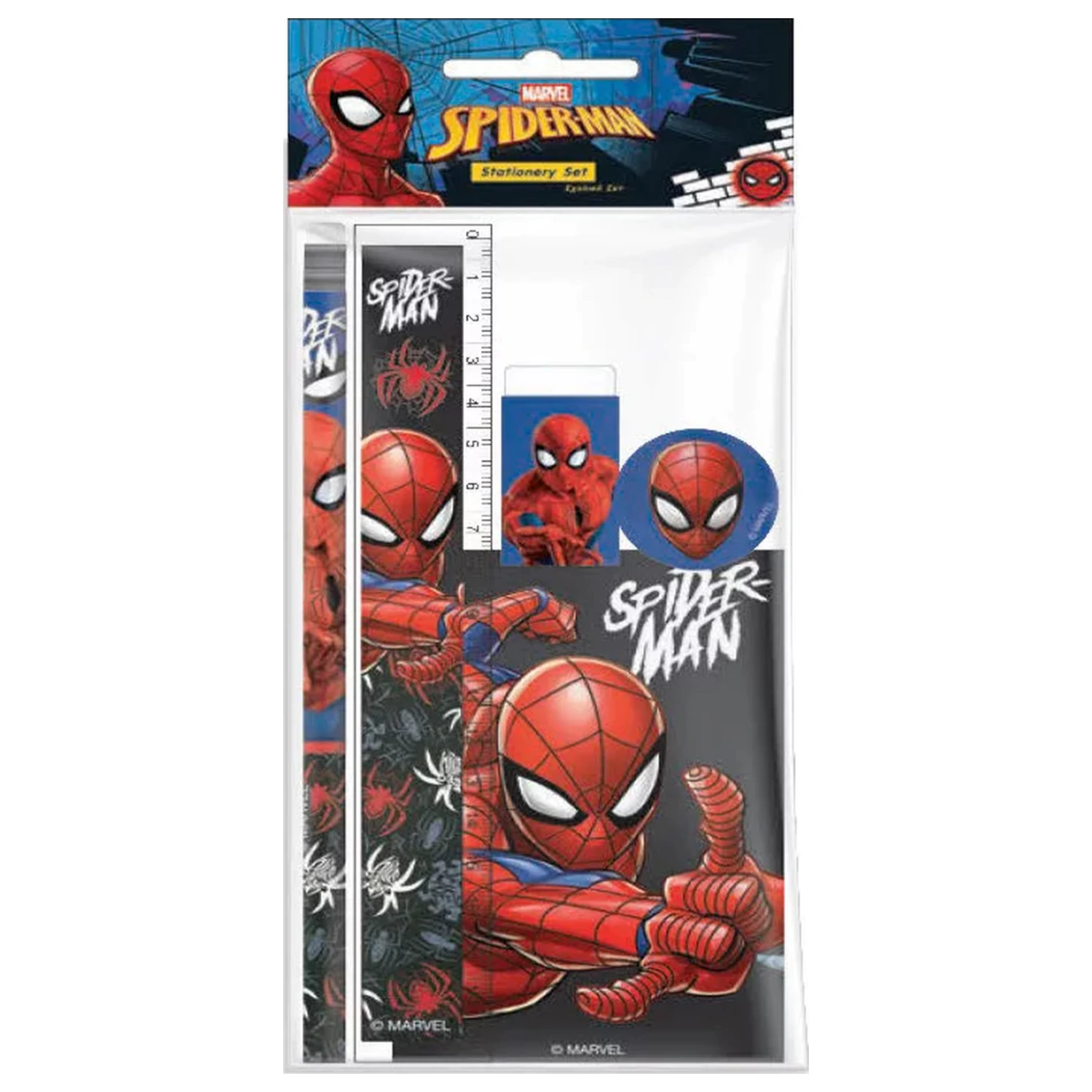 Spider-Man Web Head set pisarniških potrebščin 5 kos fotografija izdelka