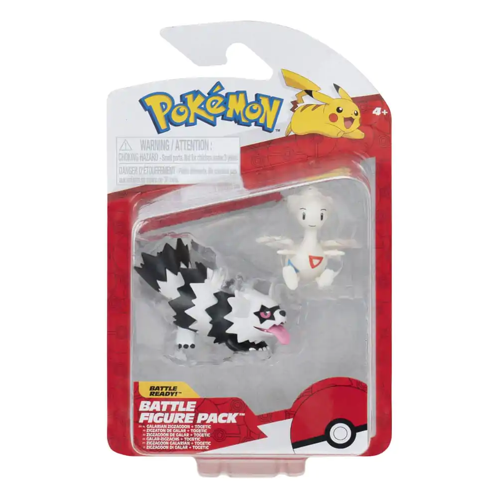 Pokémon Figure 2-Pack Galarian Zigzagoon & Togetic s Stojalom 8 cm fotografija izdelka