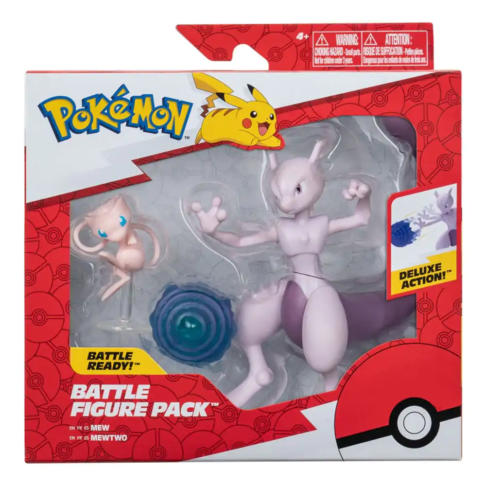 Pokémon Figure 2-Pack Mewtwo 10 cm & Mew 5 cm - Figurici, 2-Pack fotografija izdelka