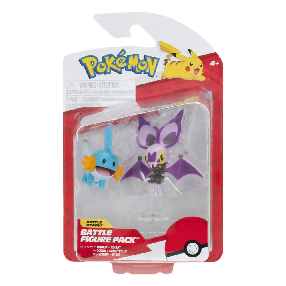 Pokémon Figure 2-Pack Mudkip & Noibat s stojalom 8 cm fotografija izdelka