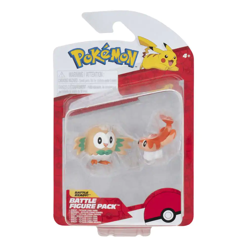 Pokémon Figurice 2-Pack Tatsugiri (Curly Form) & Rowlet 8 cm fotografija izdelka