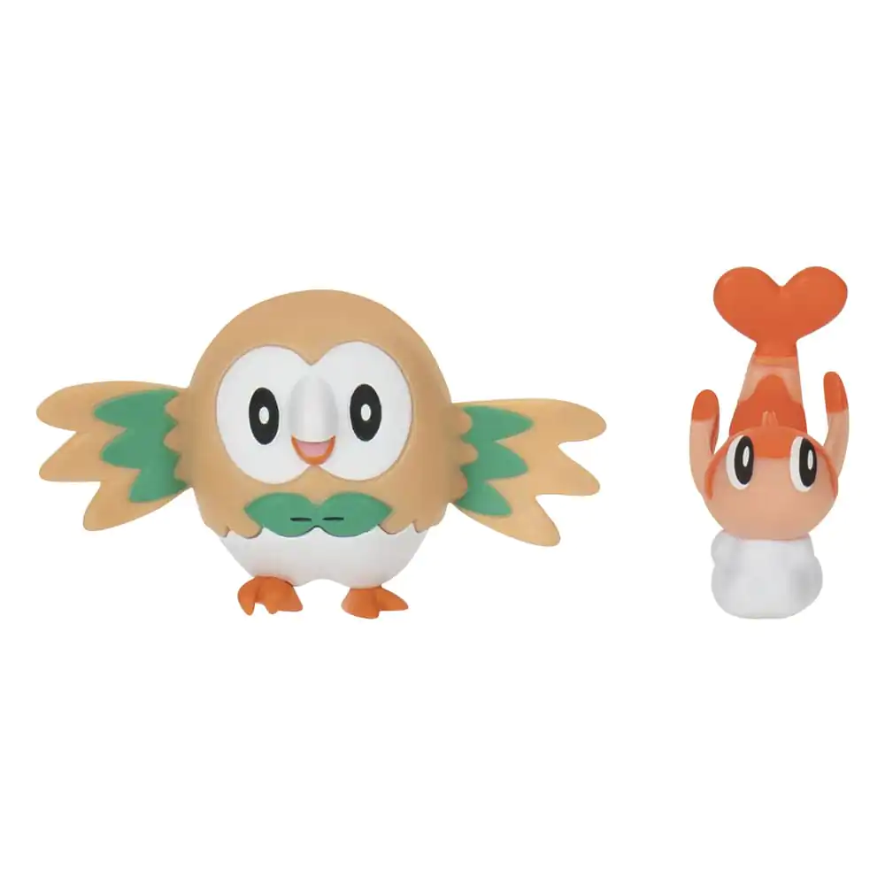 Pokémon Figurice 2-Pack Tatsugiri (Curly Form) & Rowlet 8 cm fotografija izdelka