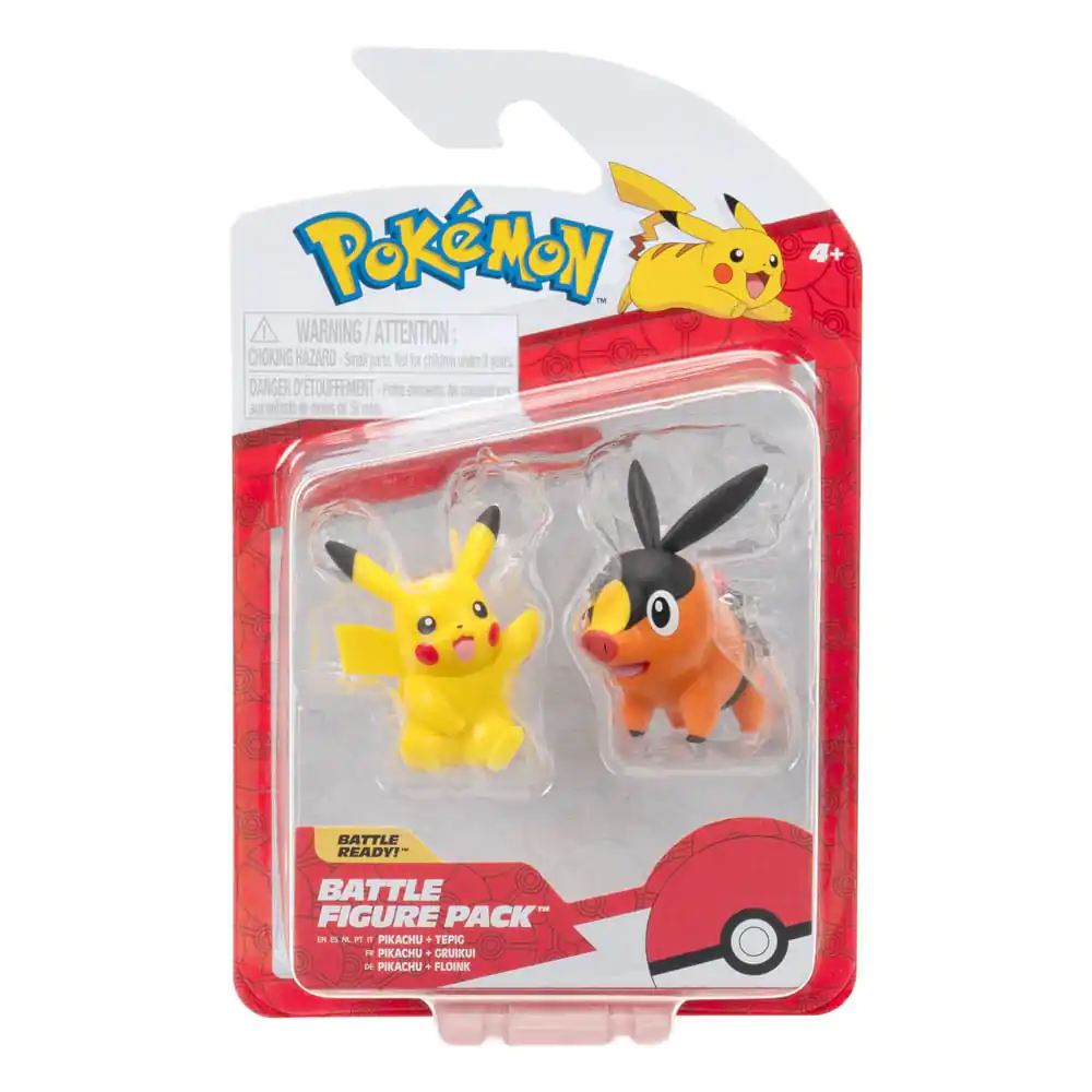 Pokémon Figure 2-Pack Tepig & Pikachu 8 cm Figurici fotografija izdelka