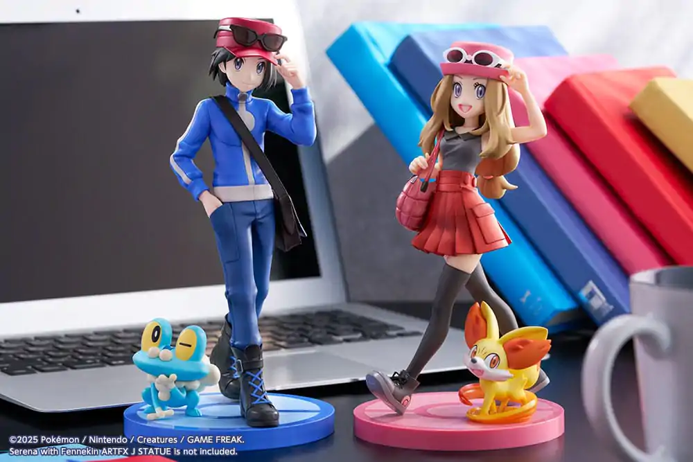 Pokémon ARTFXJ Kip 1/8 Calem & Froakie 20 cm fotografija izdelka