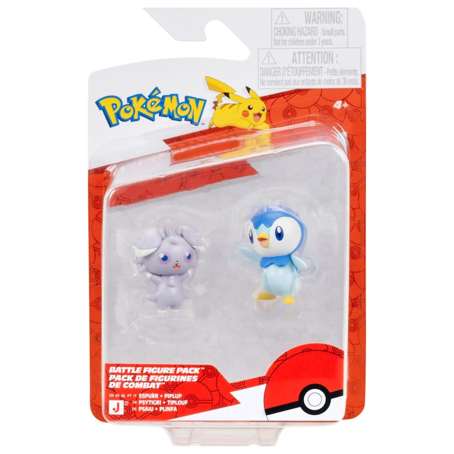 Pokémon Battle Figura Paket 2-eh Espurr & Piplup fotografija izdelka