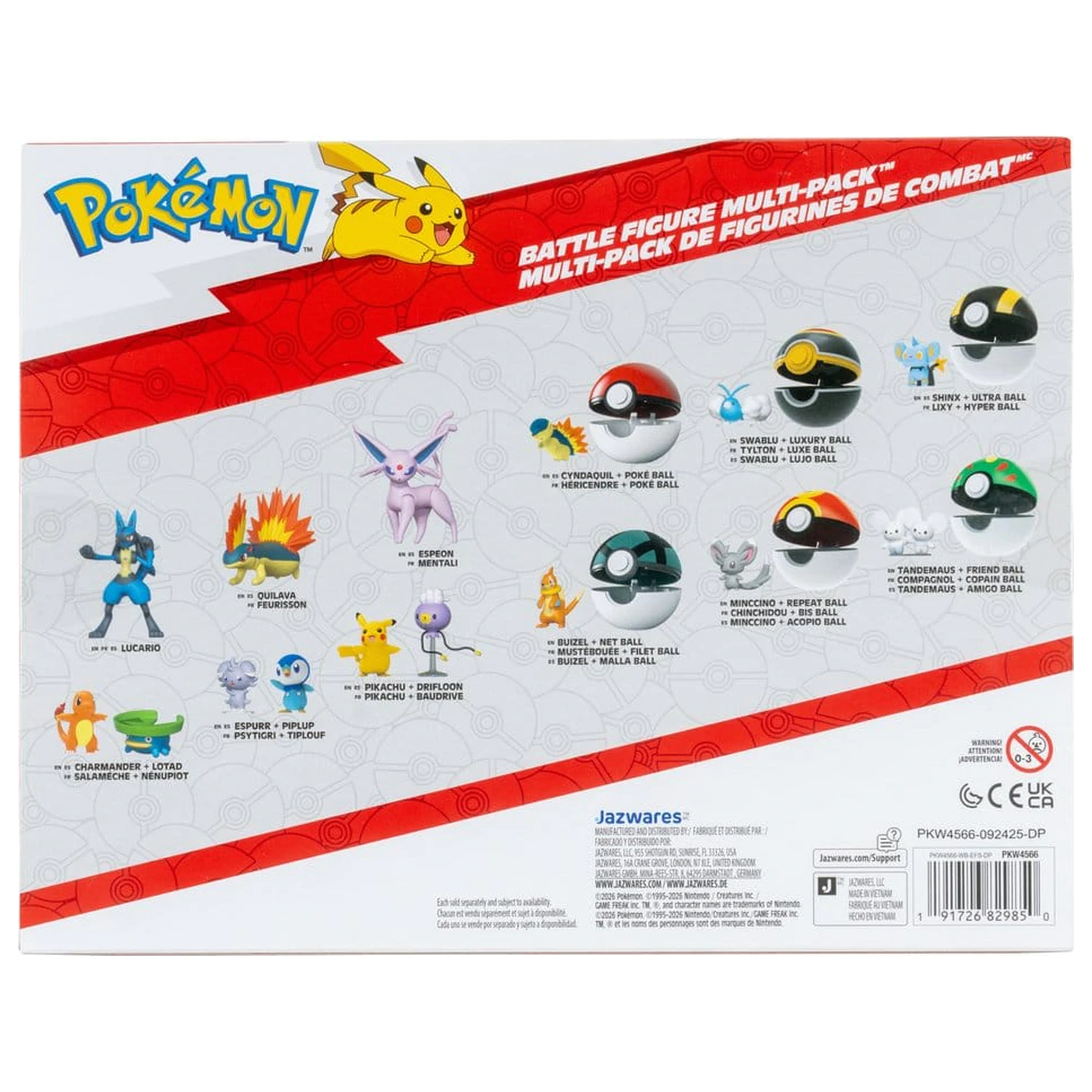 Pokémon Battle Figure komplet 6-ih figur fotografija izdelka