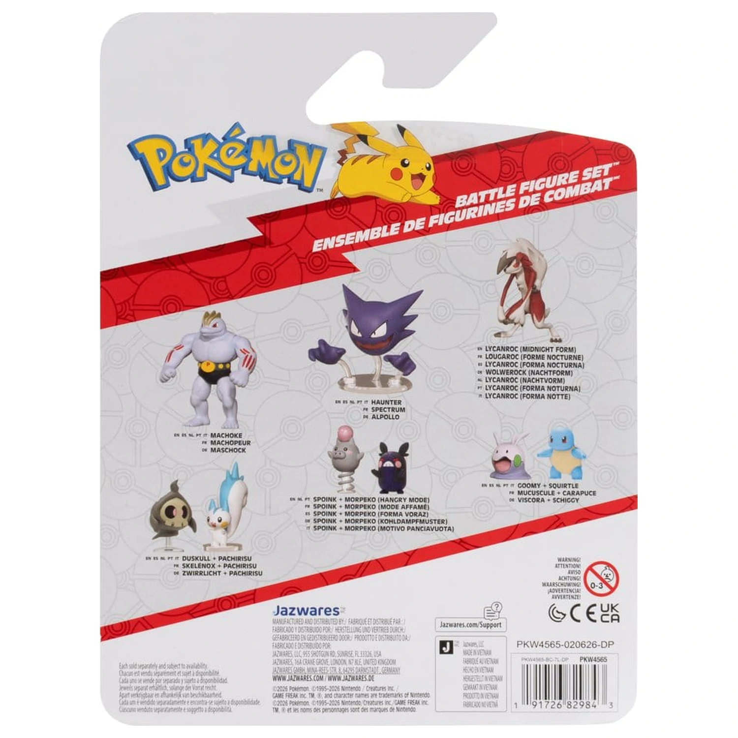 Pokémon Battle Figure Set Akcijske figurice Chimchar, Ralts & Porygon (3 kosi v pakiranju) fotografija izdelka