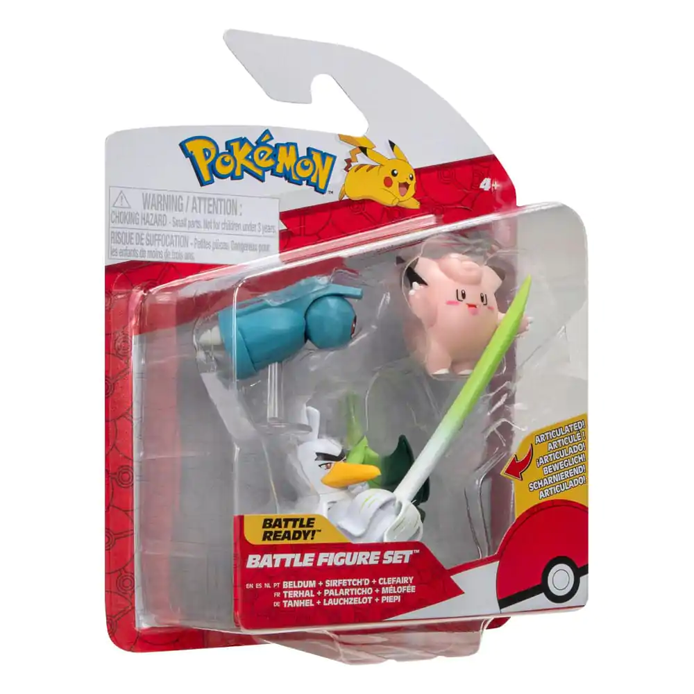 Pokémon Bojna figura Set 3-pak Clefairy, Beldum, Sirfetch'd 5 cm fotografija izdelka