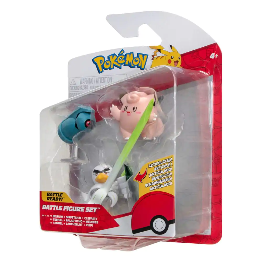 Pokémon Bojna figura Set 3-pak Clefairy, Beldum, Sirfetch'd 5 cm fotografija izdelka
