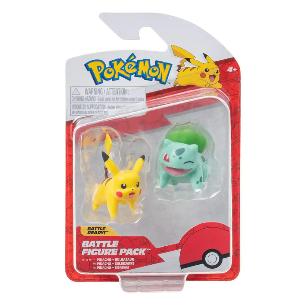 Pokémon Battle Figure First Partner Set Figura 2-Pack Bulbasaur #2, Pikachu #1 fotografija izdelka