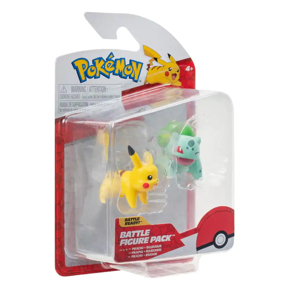 Pokémon Battle Figure First Partner Set Figura 2-Pack Bulbasaur #2, Pikachu #1 fotografija izdelka