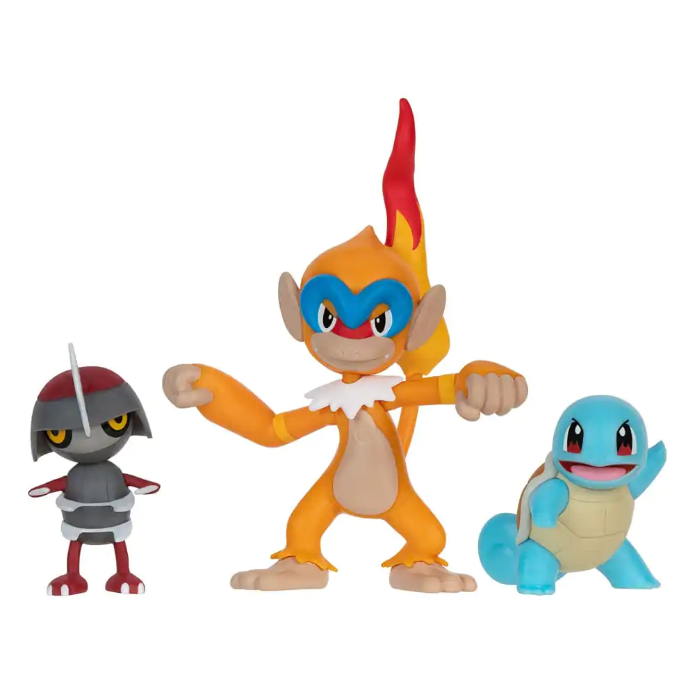 Pokémon Komplet figuric za bitko 3-Pack Pawniard, Squirtle #1, Monferno 5 cm fotografija izdelka