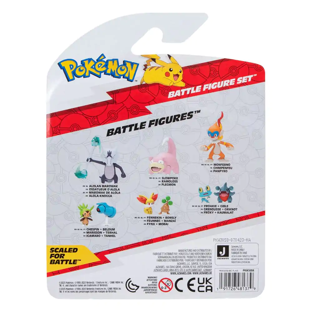 Pokémon Komplet figuric za bitko 3-Pack Pawniard, Squirtle #1, Monferno 5 cm fotografija izdelka