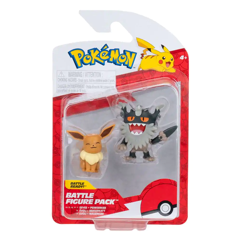 Pokémon Battle Figure Set Figura 2-Pack Perrserker & Eevee #2 fotografija izdelka