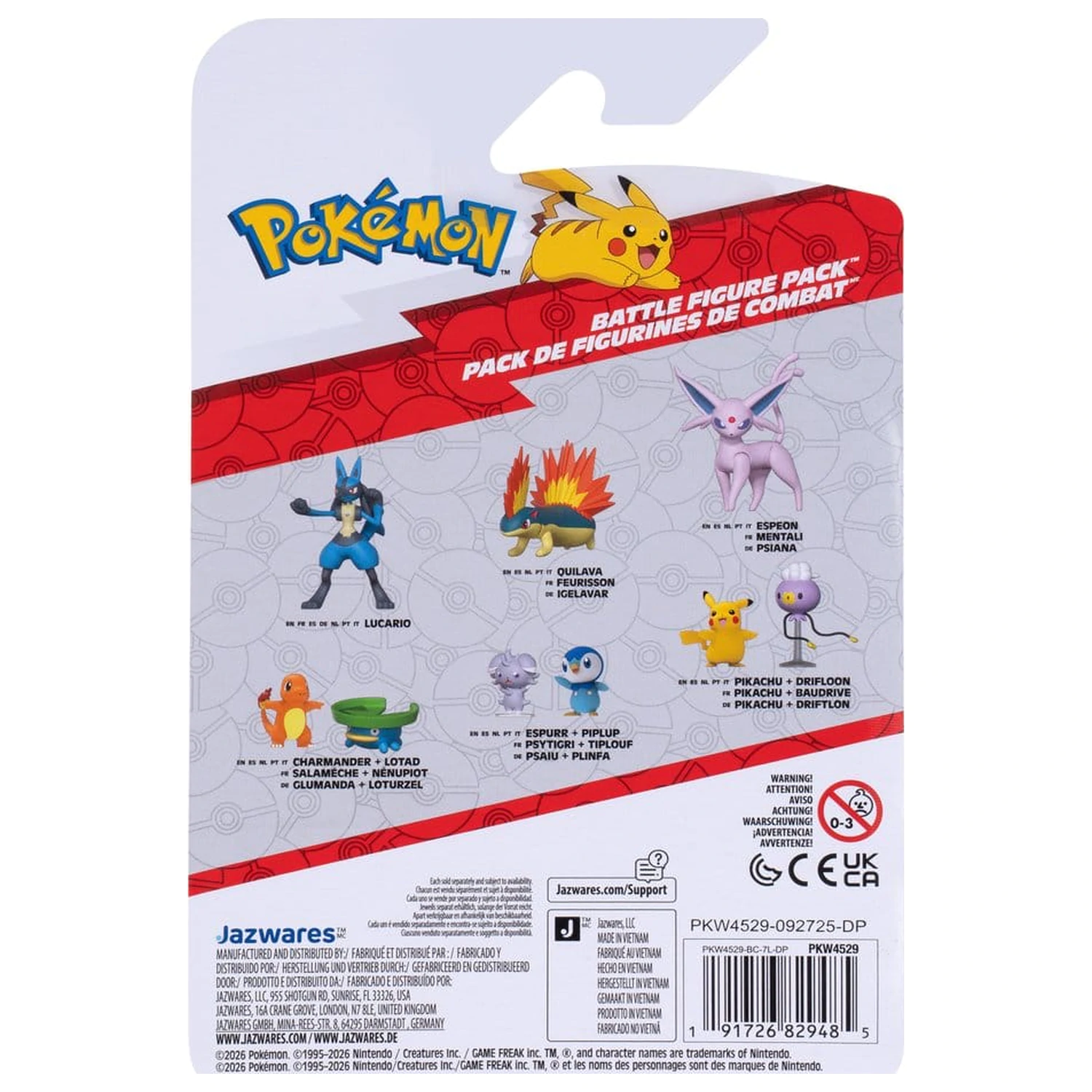 Pokémon bojna figura, komplet 2 figur: Lotad & Charmander fotografija izdelka