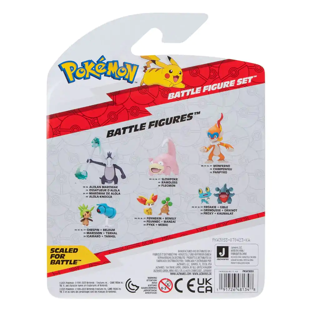 Pokémon bojna figura komplet 3-paket Morpeko (Full-Belly Mode), Bulbasaur #1, Raboot 5 cm fotografija izdelka