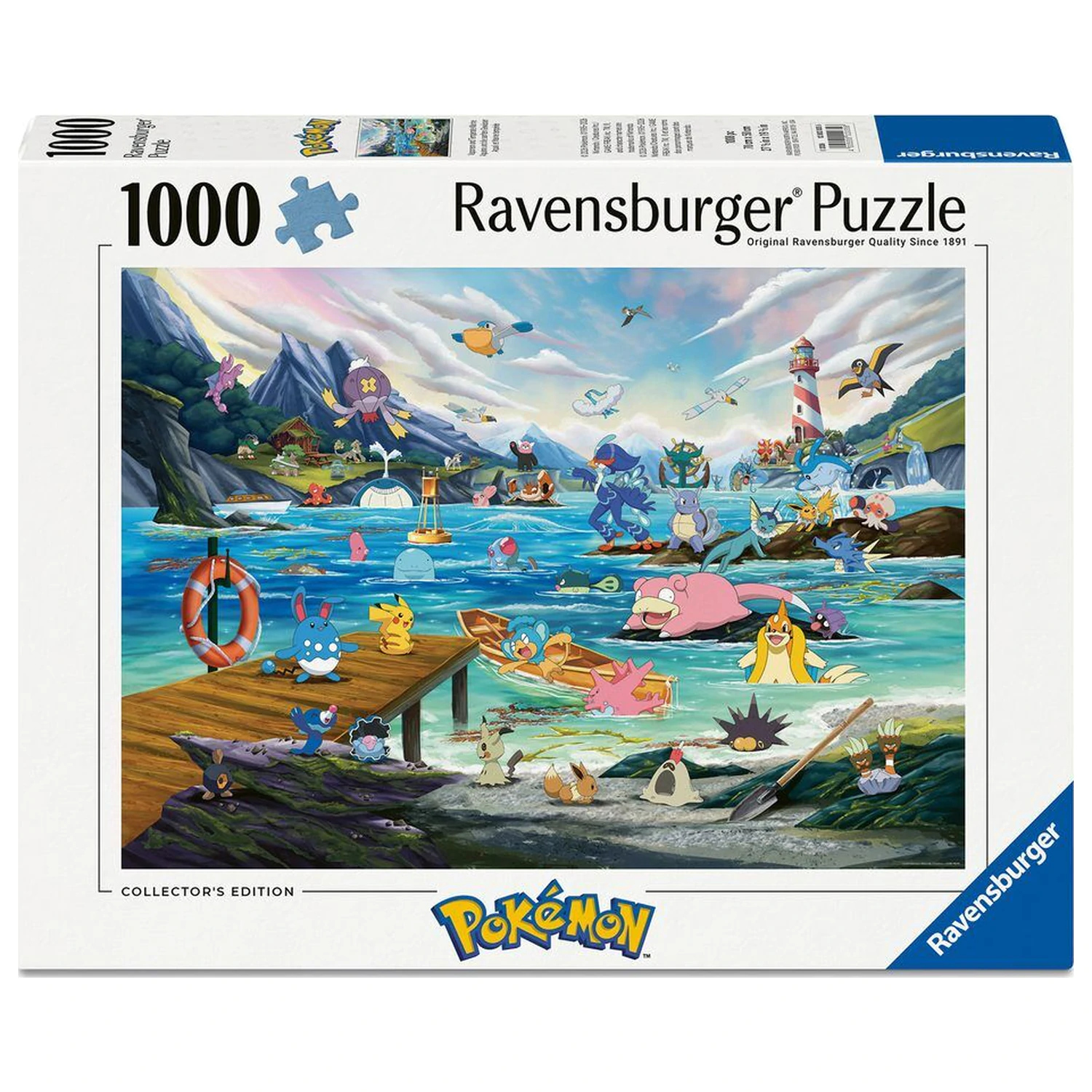 Pokemon Breakout 3 Vaporeon and the Warm Sea sestavljanka 1000 kosov fotografija izdelka