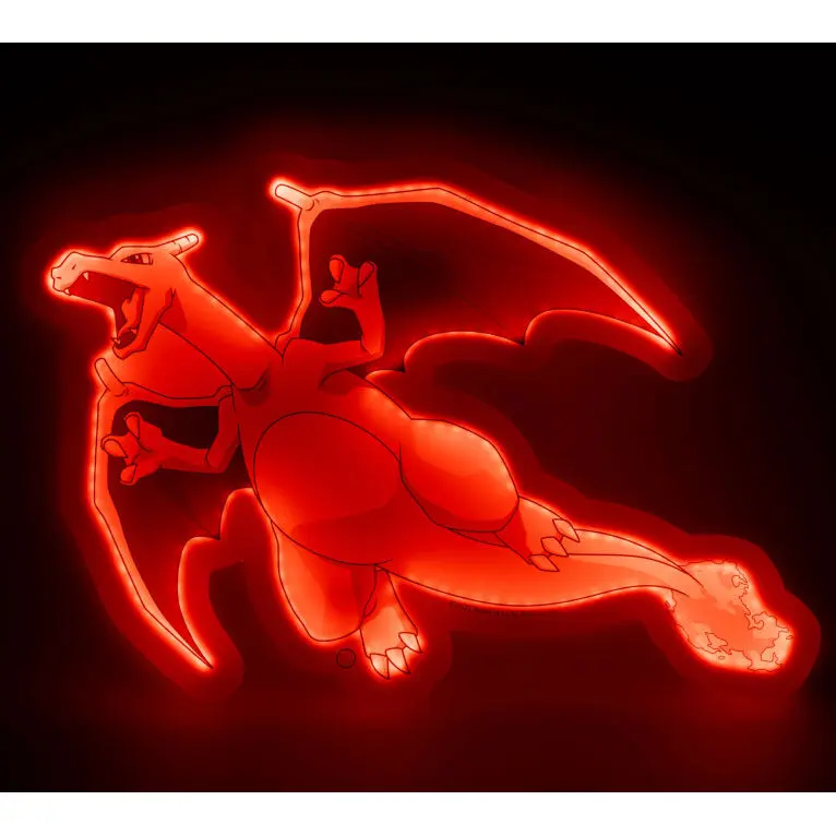 Pokémon LED stenska svetilka Charizard 30 cm fotografija izdelka