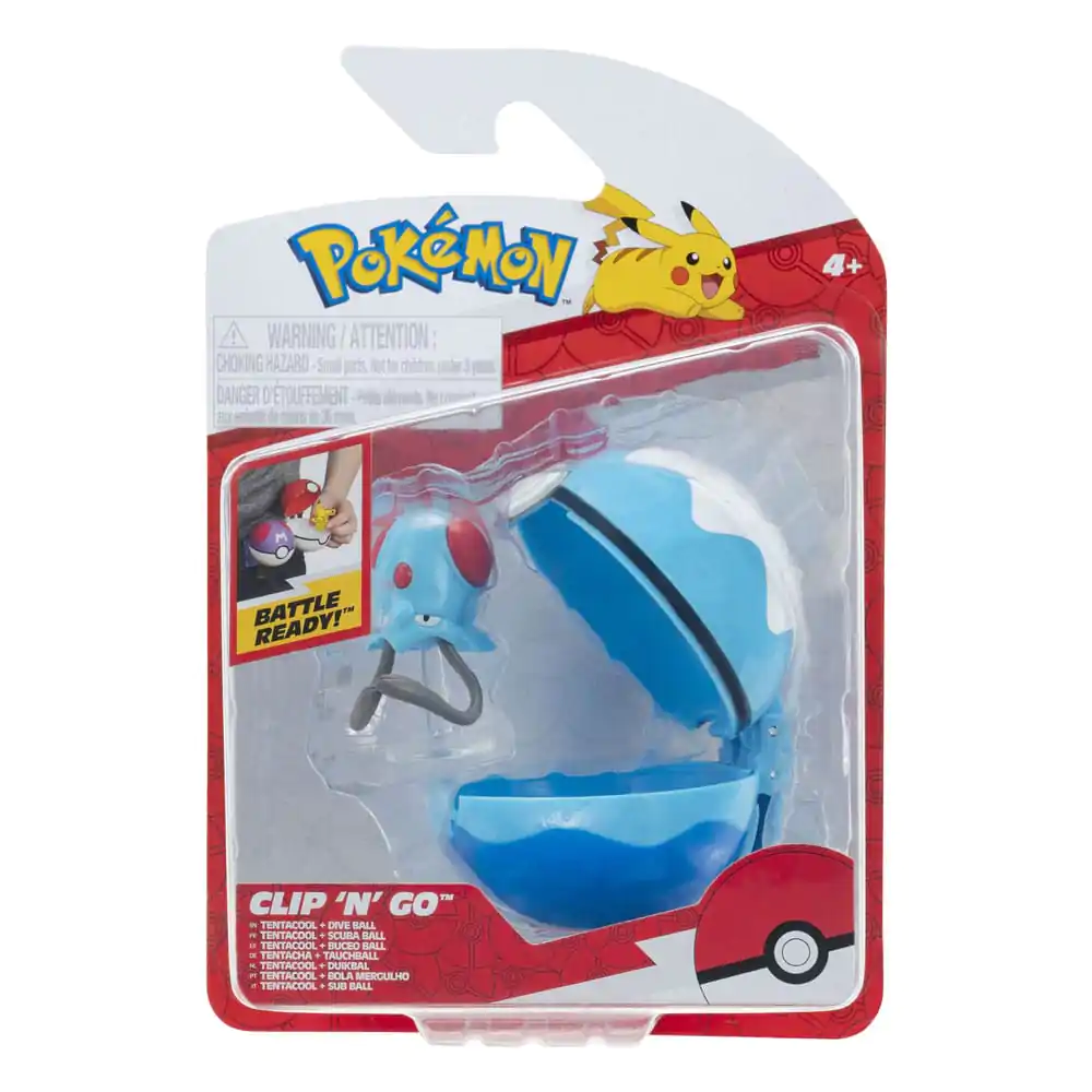 Pokémon Clip'n'Go Poké Žoge Tentacool & Potapljaška Žoga fotografija izdelka