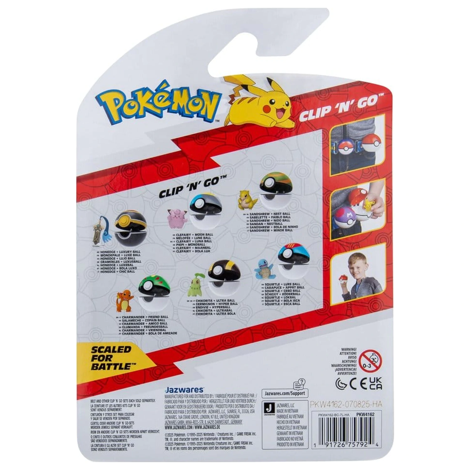 Pokémon Clip 'n' Go Akcijska figura Charmander & Friend Ball fotografija izdelka