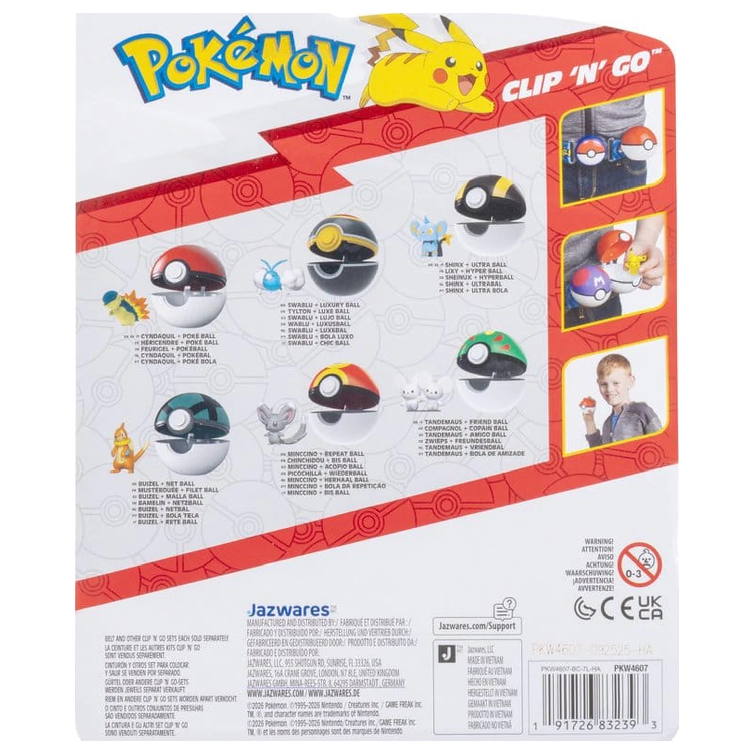 Pokémon Clip 'n' Go akcijska figura Shinx & Ultra Ball fotografija izdelka