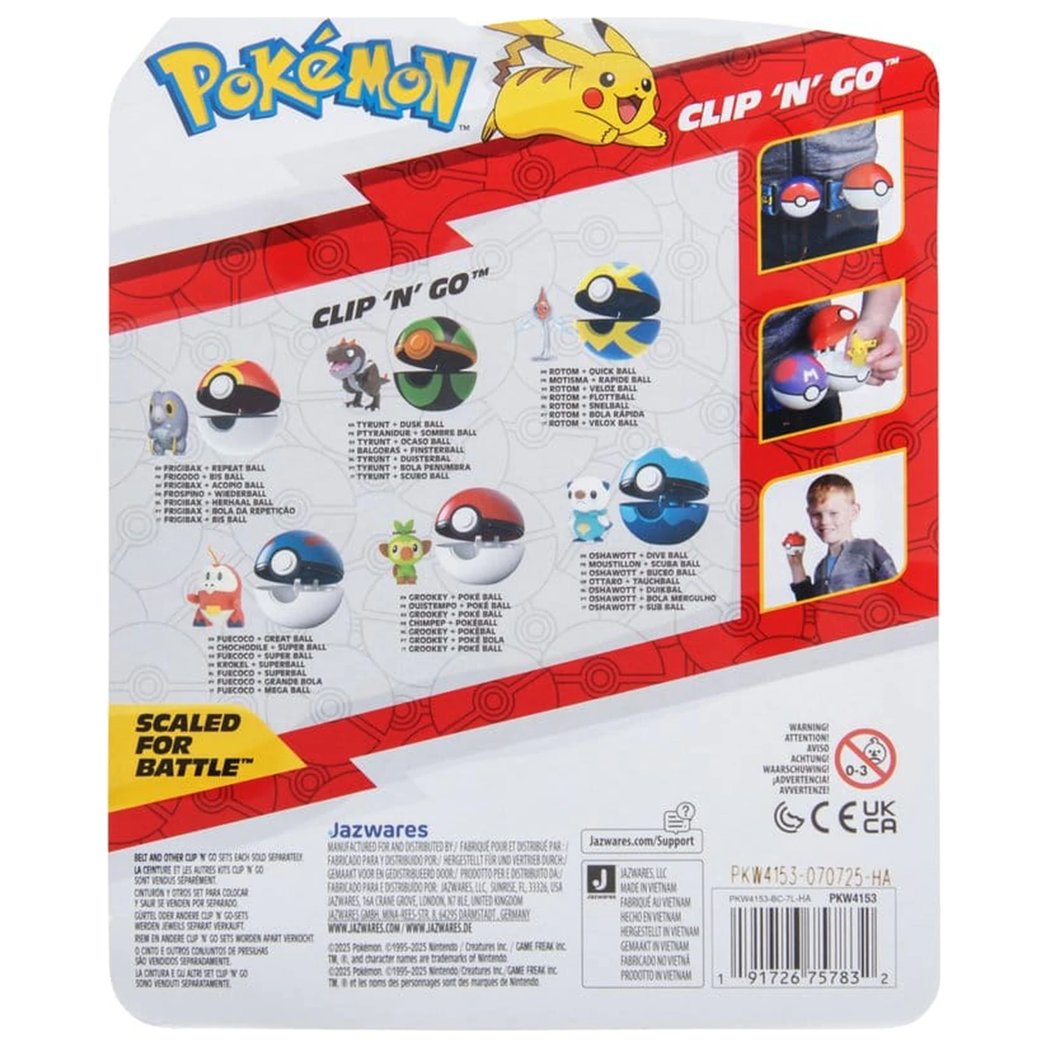 Pokémon Clip 'n' Go Akcijska figura Val 21 Frigibax & Repeat Ball fotografija izdelka