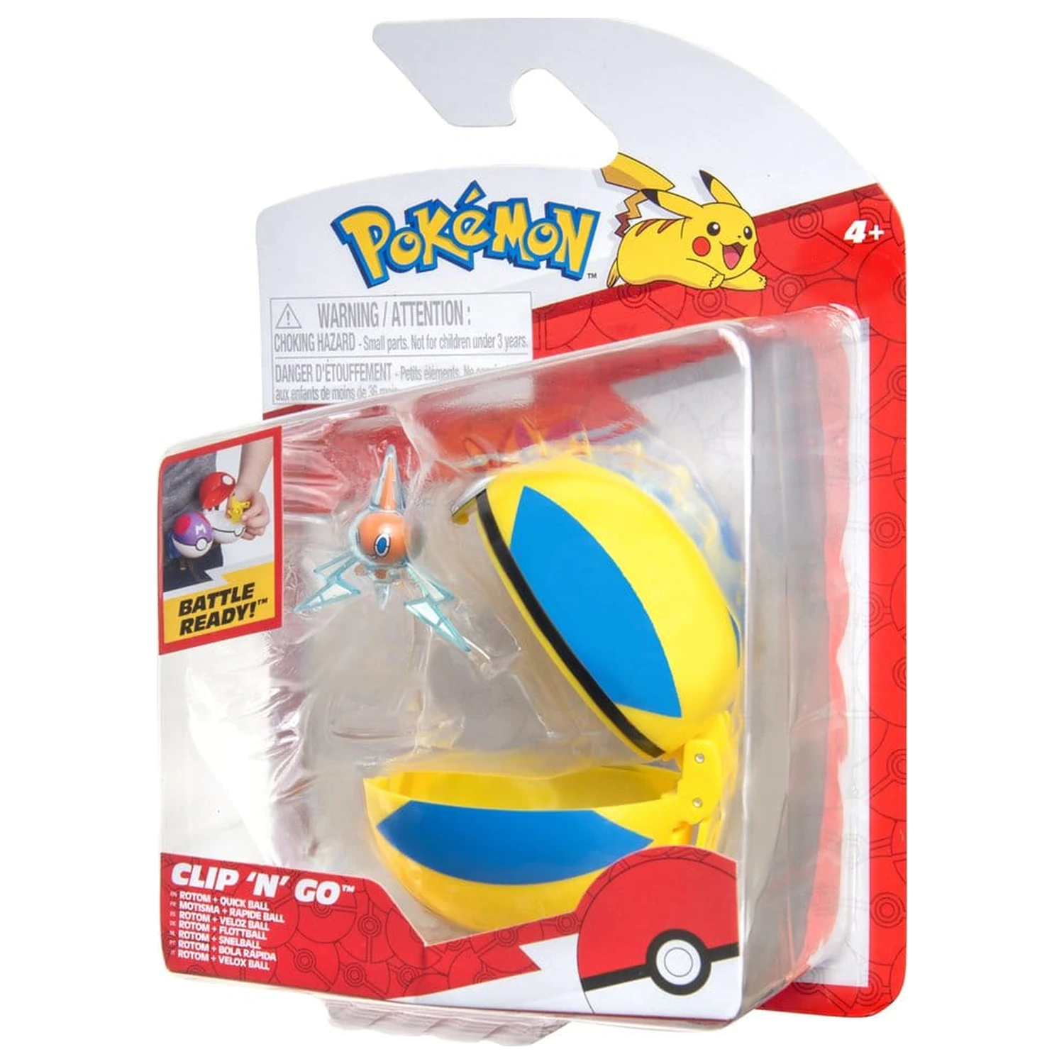 Pokémon Clip 'n' Go Action figura Wave 21 Rotom & Quick Ball fotografija izdelka
