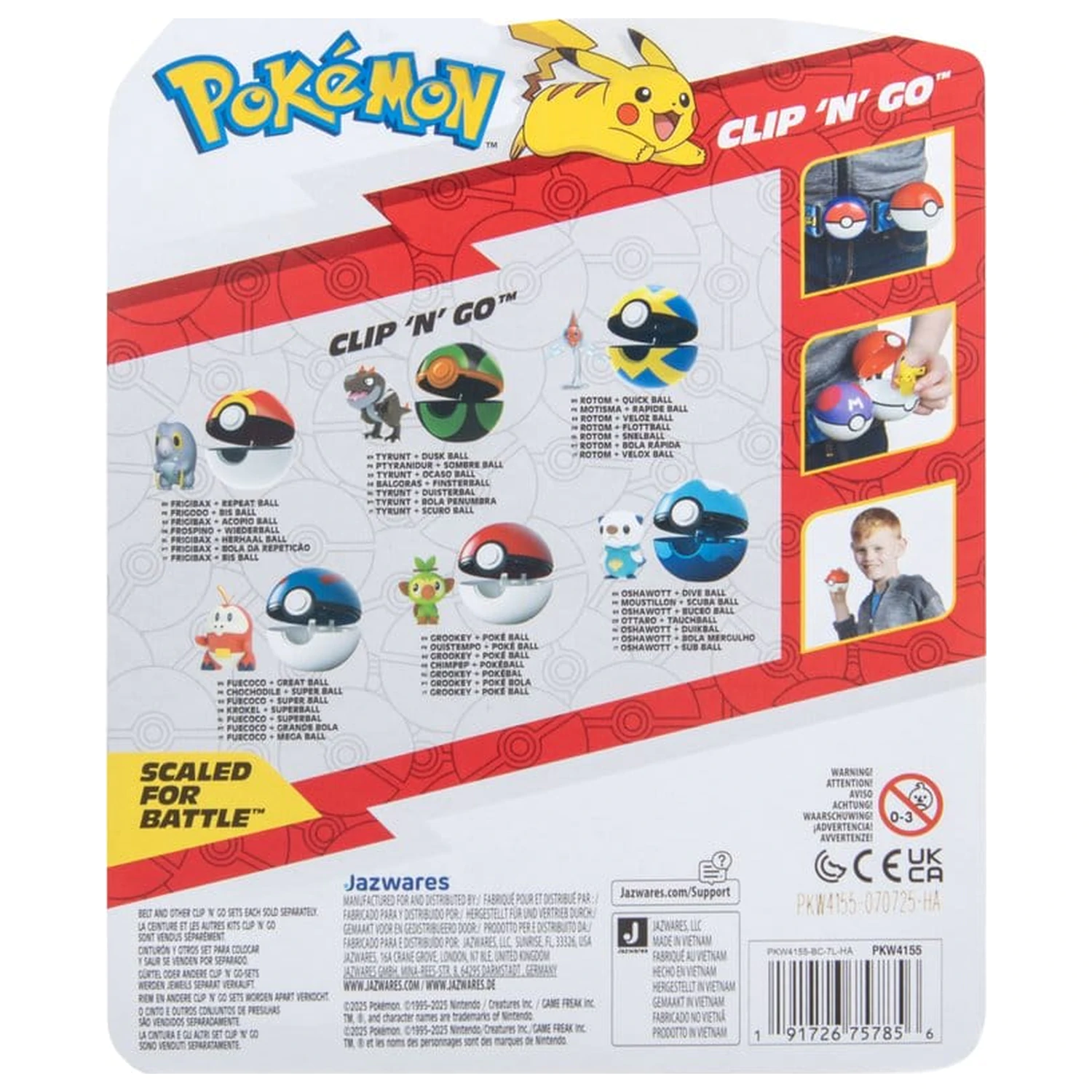 Pokémon Clip 'n' Go Action figura Wave 21 Rotom & Quick Ball fotografija izdelka