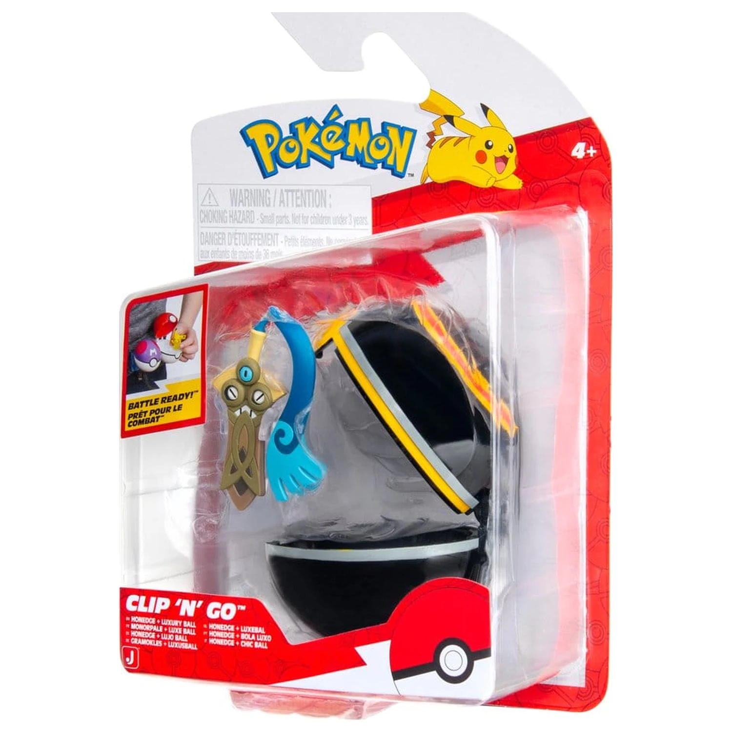 Pokémon Clip 'n' Go Akcijska figura Val 22 Honedge & Luxury Ball fotografija izdelka