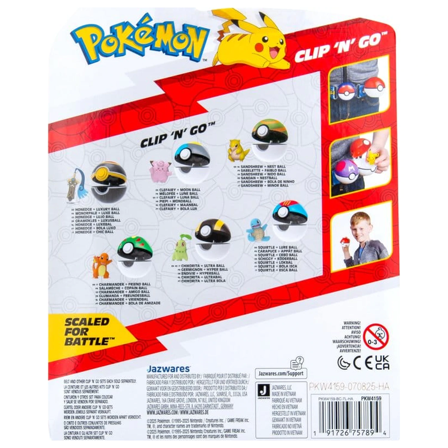 Pokémon Clip 'n' Go Akcijska figura Val 22 Honedge & Luxury Ball fotografija izdelka