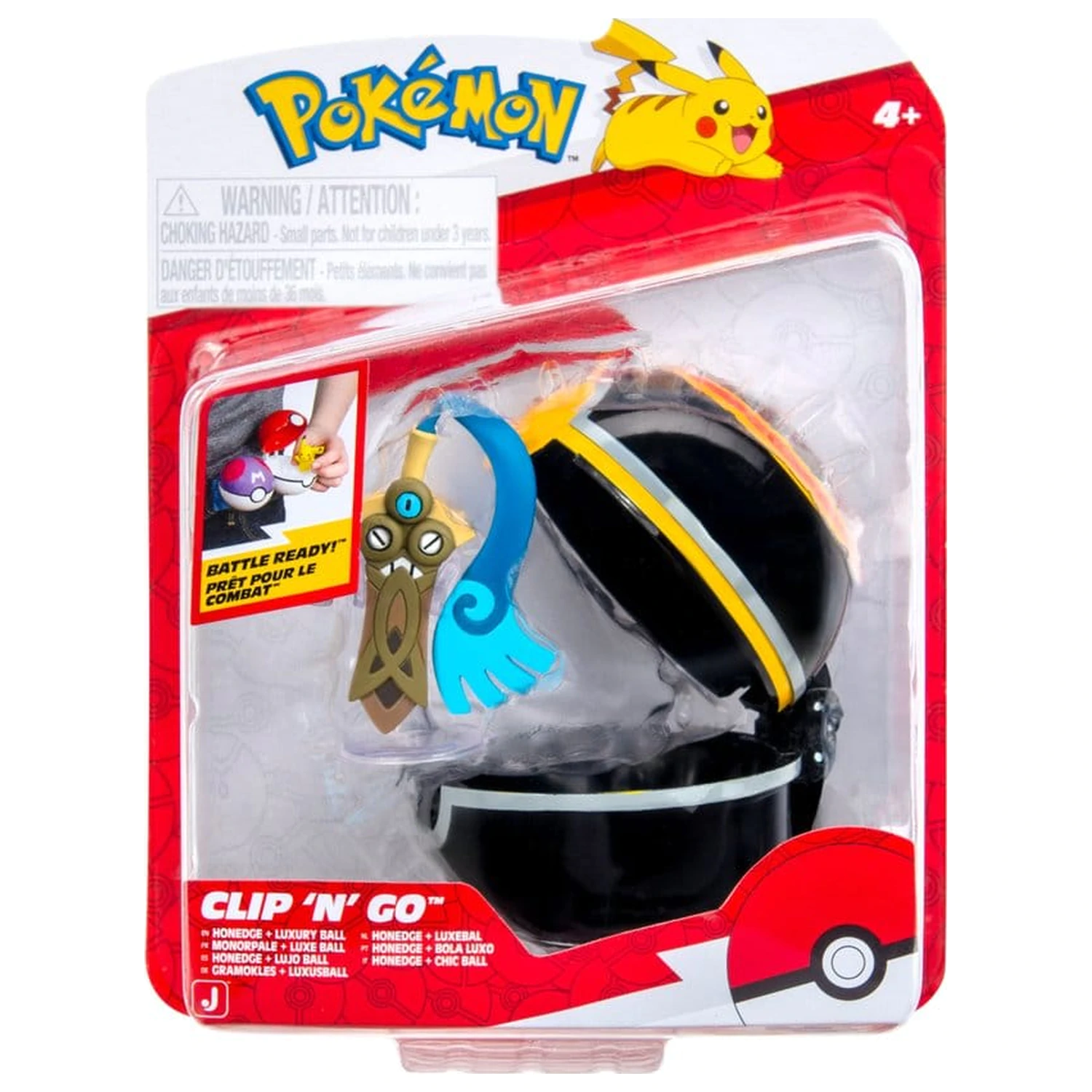 Pokémon Clip 'n' Go Akcijska figura Val 22 Honedge & Luxury Ball fotografija izdelka