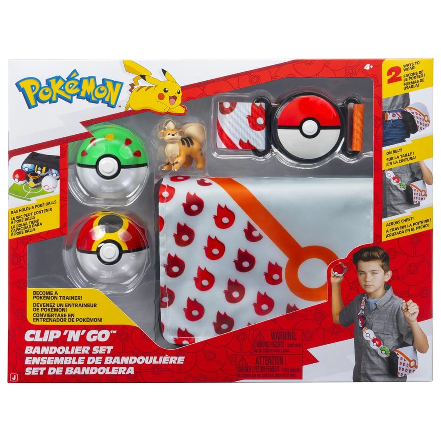 Pokémon Clip 'n' Go naramni set Growlithe fotografija izdelka